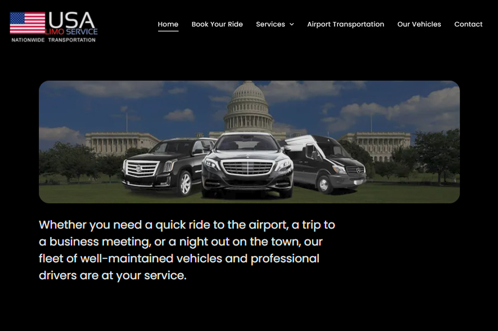 Taxi booking website